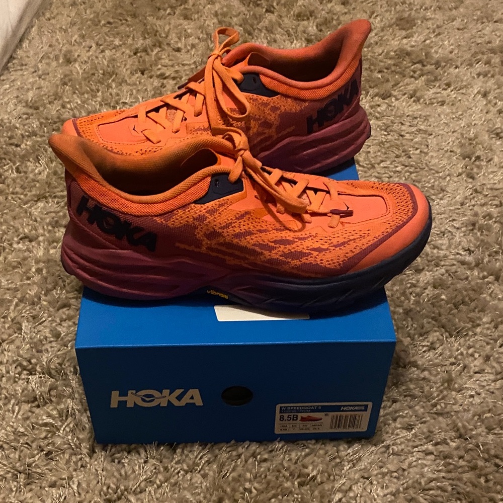 Hoka Women’s Speedgoat 5 Vibrant Orange Sneakers
